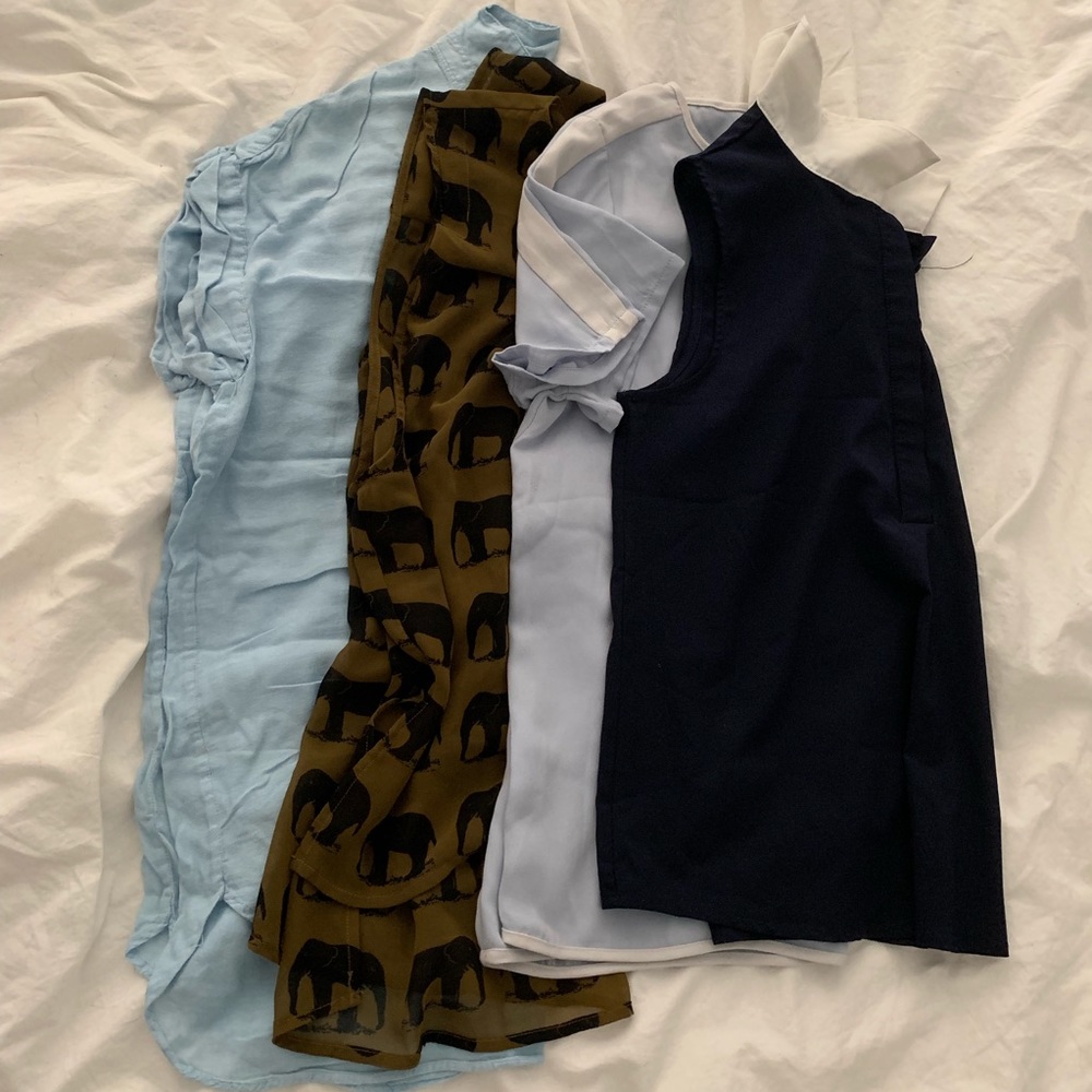 Bundle short sleeve blouse. Total 3